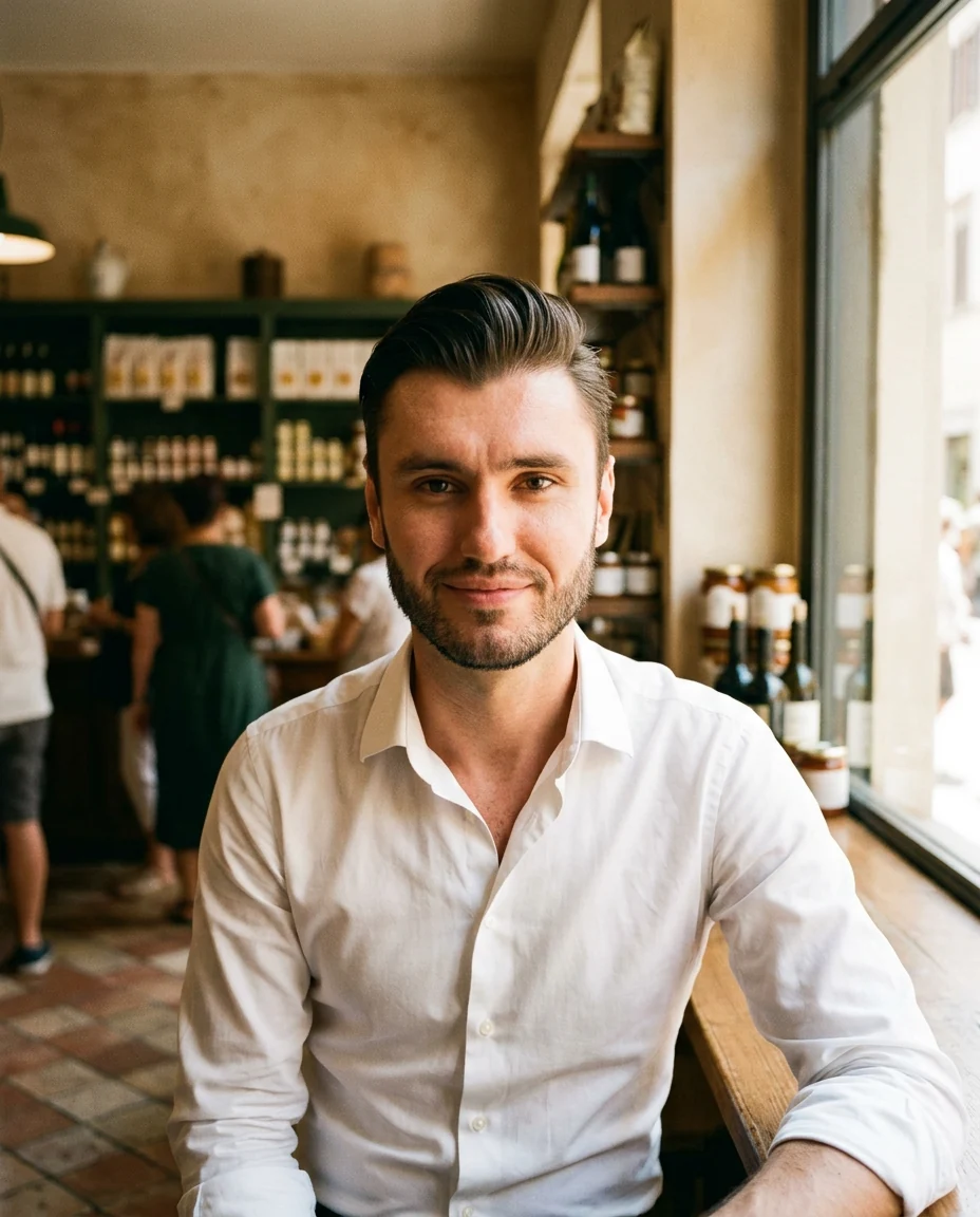 Stanislaw in un'attività locale